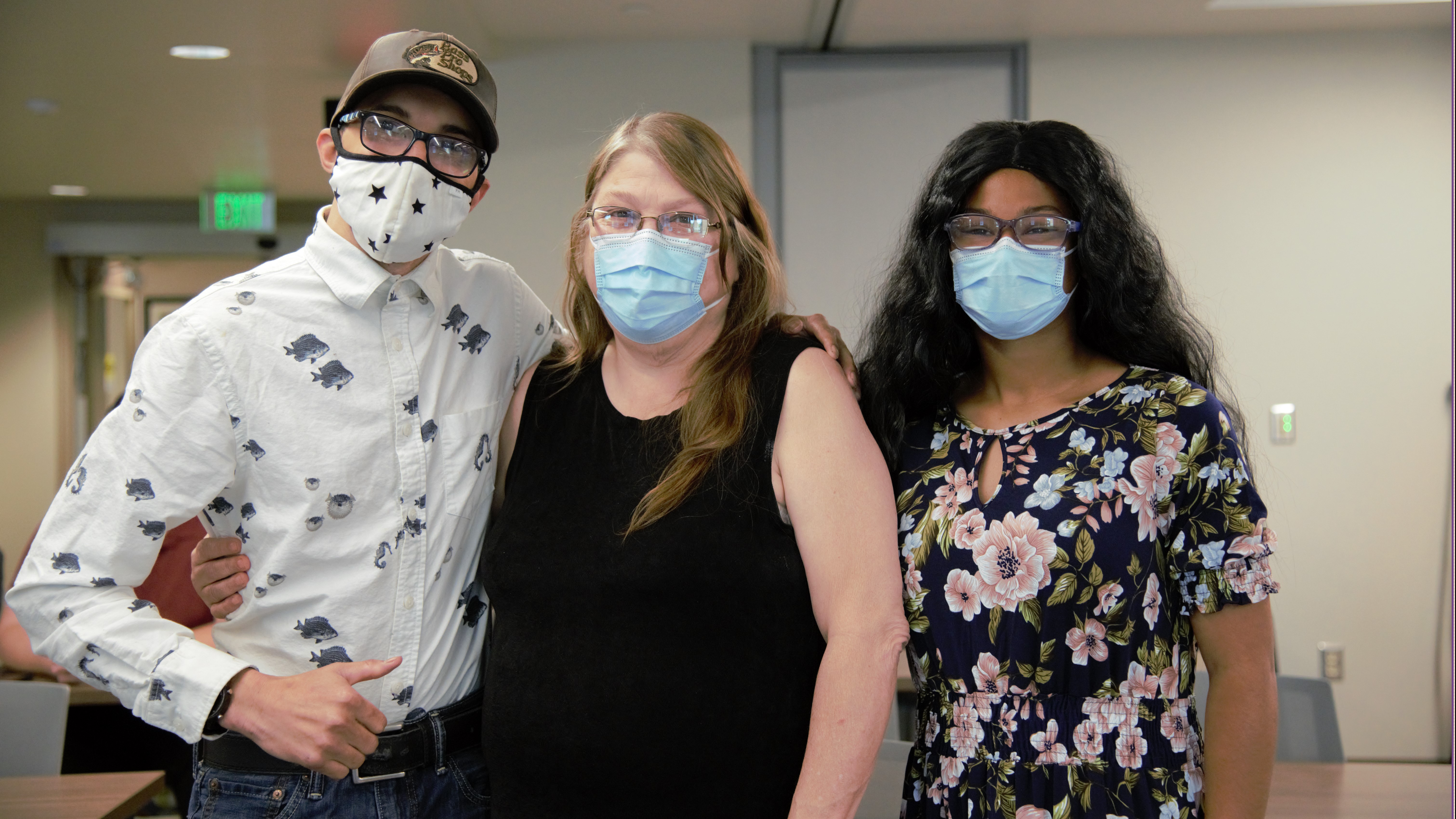 Powell High student Robert “Jake” Elliott attended a graduation ceremony for Project SEARCH along with his mother, Candy, and his sister, Rachel.